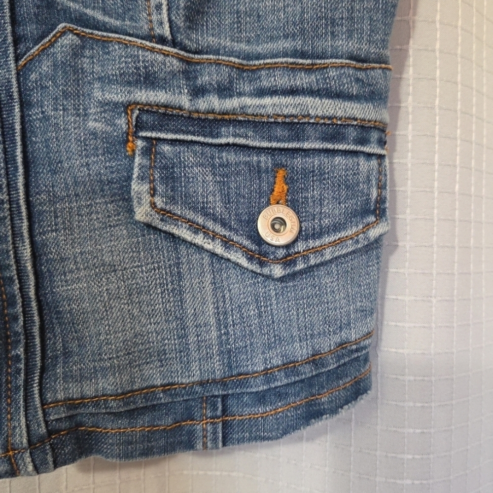 Bubblegum Denim Vest Size Small  Y2K - Picture 2 of 8